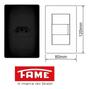 Imagem de Tomada Preta 2P+T 20A/250V Com Placa Habitat - Fame