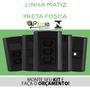 Imagem de Tomada simples 20A preto fosco Pluzie matiz modular