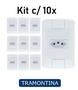 Imagem de Tomada Simples Aria Branco Tramontina 20A/250V Kit c/ 10 unidades 4206