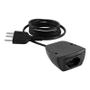 Imagem de Tomada Sonic 1Tom Nbr 10A Fixo Cabo 1,7M Preto Qm 3