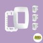 Imagem de Tomada tripla 20a/250v com placa 4x2 Fame Elegance 5 unidades