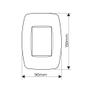 Imagem de Tomada Tripla Fame Elegance 2P+T 20A Com Placa 4X2 Branco
