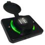 Imagem de Tomada Usb Automotiva 2 Saidas Led Verde 12V 24V Bivolt