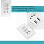 Imagem de Tomada USB Branco 4x2 10A Bivolt para Carregar Dispositivos