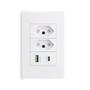 Imagem de Tomada USB Duo 2 Tomada 1 Entradas USB+1 Type-C