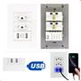 Imagem de Tomada USB Parede 4x2 Branco Arco Íris