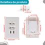 Imagem de Tomada USB Parede 4x2 Branco Arco Íris