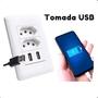 Imagem de Tomada USB Parede Branco Carregador Universal