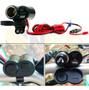 Imagem de Tomada Veicular 12v Usb Universal Moto Saida Usb 5v 1a V51