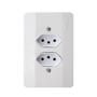 Imagem de Tomada Vertical 3P 20A Conjunto 2 Unidades - Linha Millenium Mectronic 12849