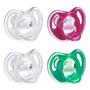 Imagem de Tommee Tippee Ultra-Light Silicone Baby Chupeta, Vermelho &amp Verde  18-36m, 4pk