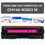 Imagem de Toner Compatível Cf414a 414a W2023 Sem Chip p/M454DW M454DN MFP M479FDW MFP M479DW M479FDN Magenta