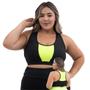 Imagem de Top Academia Feminino Plus Size Fitness Nadador Alça Grossa Suplex E dry fit  Sem Bojo 