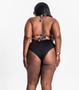 Imagem de Top Biquíni Estampado Com Bojo Plus Size Uni Femme Preto