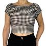 Imagem de Top Ciganinha Ombro a Ombro Elástico Barra Estampas Sortidas Viscolycra Pp ao Plus Size