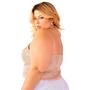 Imagem de Top Cropped Com Brilho Plus Size, Top Cropped Festa
