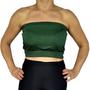 Imagem de Top Cropped Feminino Faixa sem alça Elástico Barra Liso Viscolycra Pp a Plus Size