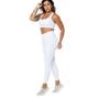 Imagem de Top Cropped Poliamida Feminino Sem Bojo Nadador Bolso Compressão Reforçado Treino Fitness Academia