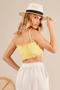 Imagem de Top Faixa Com Lastex Amarelo Yacamim F5