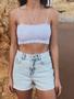 Imagem de Top Faixa Renda Sem Bojo Blogueirinha Com Alça Moda