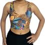 Imagem de Top Feminino Regata Justo Barra Estampas Sortidas Suplex Pp ao Plus Size