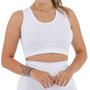 Imagem de Top Feminino Suplex Confort Reforçado Moda Esportiva Básica s/Bojo Slim Fit 3040A