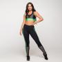 Imagem de Top Fitness Poliamida com Detalhe Verde e Chumbo Roma
