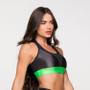 Imagem de Top Fitness Poliamida com Detalhe Verde e Chumbo Roma