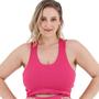 Imagem de Top Nadador Fitness Feminino Suplex Reforçado Moda Esportiva Básica Plus Size 3042A