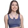 Imagem de Top Strappy Alongado Teen Amofany Em Bengaline - AZUL - PP