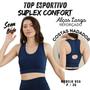 Imagem de Top Suplex Feminino Básico Esportivo S/bojo Confortável Slim Fit 3040A