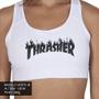 Imagem de Top Thrasher Magazine Flame Hot Girl Branco