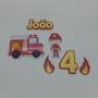 Imagem de Topo de Bolo Kids Bombeiro Fire personalizado