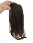 Imagem de Topo Peruca Protese Cabelo Castanho Natural 40 45cm c/ Tic Tac