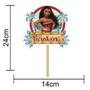 Imagem de Topper Topo de Bolo Moana Disney - 08 unid