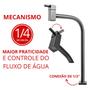 Imagem de Torneira Alta de Mesa para Cuba ou Lavabo Metal Com Arejador Sigma Lucca 1199 Cozinha e Banheiro Inox e Preta