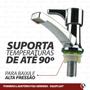 Imagem de Torneira Banheiro Cuba Resistente 1/4 volta ABS Valeplast