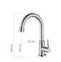 Imagem de Torneira Banheiro/Lavabo Inox Gir Mesa Curta NOX04 Doan