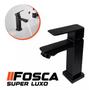 Imagem de Torneira Banheiro Lavabo Luxo Metal Preta Black Bica Baixa