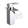 Imagem de Torneira Banheiro Lavabo Misturador Monocomando Cascata Bica Baixa Cromada