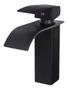 Imagem de Torneira Banheiro Lavabo Monocomando Quadrada Cascata Black