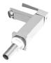 Imagem de Torneira Banheiro Lavabo Pia Cuba Luxo Cromada 1/4 de Volta- Fino Inox