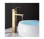 Imagem de Torneira Banheiro Lavatório Bica Alta Metal Inox Dourada