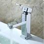 Imagem de Torneira banheiro misturador monocomando lavabo quadrada bica baixa