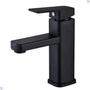 Imagem de Torneira banheiro quadrada misturador monocomando lavabo bica baixa black preto