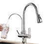 Imagem de Torneira com Suporte para Filtro Cozinha Bancada Gourmet Misturador Monocomando Bico Extensível