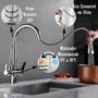 Imagem de Torneira com Suporte para Filtro Cozinha Bancada Gourmet Misturador Monocomando Bico Extensível