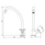 Imagem de Torneira Cozinha de Mesa Way 1167 C30 - 7011200 - LORENZETTI