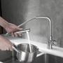 Imagem de Torneira Cozinha Gourmet Extensível Misturador Monocomando Bancada Inox