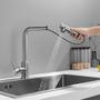 Imagem de Torneira Cozinha Gourmet Extensível Misturador Monocomando Bancada Inox